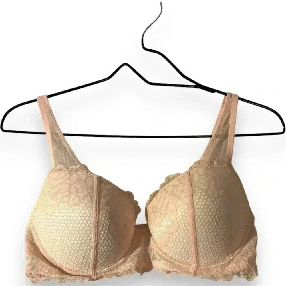 Adore Me 36D Peachy Keen Marcella Lace Contour Demi Underwire Supportive Bra - Picture 12 of 14